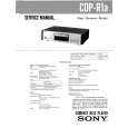 SONY CDPR1A Service Manual cover photo