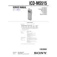 SONY ICDMS5115 Service Manual cover photo