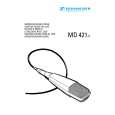 SENNHEISER MD421-II Owner's Manual cover photo