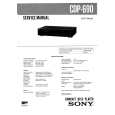 SONY CDP690 Service Manual cover photo