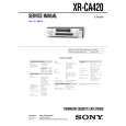 SONY XRCA420 Service Manual cover photo