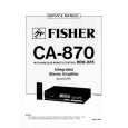 FISHER CA870 Service Manual cover photo
