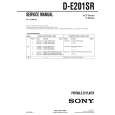 SONY DE201SR Service Manual cover photo