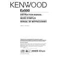 KENWOOD EZ500 Owner's Manual cover photo