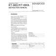 KENWOOD KT660 Owner's Manual cover photo