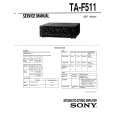 SONY TA-F511 Service Manual cover photo