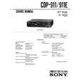 SONY CDP-911 Service Manual cover photo