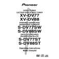 PIONEER XV-DV88 Owner's Manual cover photo