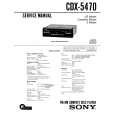 SONY CDX-5470 Service Manual cover photo