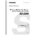 TOSHIBA SD2200 Service Manual cover photo