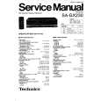 TECHNICS SAGX230 Service Manual cover photo