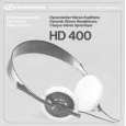 SENNHEISER HD 400 Owner's Manual cover photo