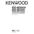 KENWOOD KDC-MP443U Owner's Manual cover photo