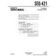 SONY SEQ-421 Service Manual cover photo