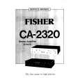 FISHER CA2320 Service Manual cover photo