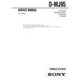 SONY DMJ95 Service Manual cover photo
