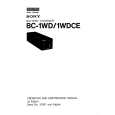 SONY BC1WDCE Service Manual cover photo