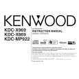 KENWOOD KDCMP922 Owner's Manual cover photo