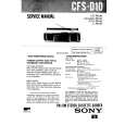 SONY CFSD10 Service Manual cover photo