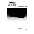 TECHNICS RS-BX626 Owner's Manual cover photo