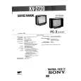 SONY KV2720EC2 Service Manual cover photo