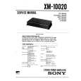 SONY XM10020 Service Manual cover photo