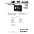 SONY WMFX551 Service Manual cover photo