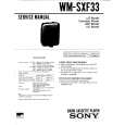 SONY WMSXF33 Service Manual cover photo
