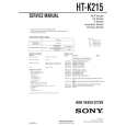 SONY HTK215 Service Manual cover photo
