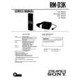 SONY RMD3K Service Manual cover photo