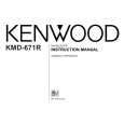 KENWOOD KMD-671R Owner's Manual cover photo
