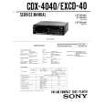 SONY CDX4040 Service Manual cover photo