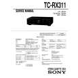 SONY TC-RX311 Service Manual cover photo