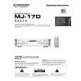 PIONEER MJ-17D/KU Owner's Manual cover photo