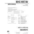 SONY MHCWX7AV Service Manual cover photo