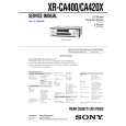 SONY XRCA400 Service Manual cover photo