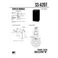 SONY SSA207 Service Manual cover photo
