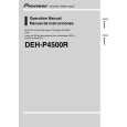 PIONEER DEH-P4500R Owner's Manual cover photo