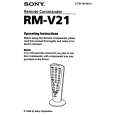 SONY RMV21 Owner's Manual cover photo