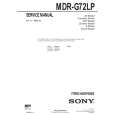 SONY MDRG72LP Service Manual cover photo