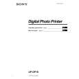 SONY UP-DP10 Owner's Manual cover photo