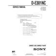 SONY DE301NC Service Manual cover photo