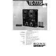 SONY TC-777S-4J Service Manual cover photo