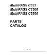 CANON C3500 Parts Catalog cover photo