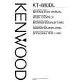 KENWOOD KT880DL Owner's Manual cover photo