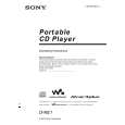 SONY D-NE1 Owner's Manual cover photo
