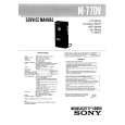 SONY M770V Service Manual cover photo