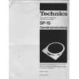 TECHNICS SP-15 Owner's Manual cover photo