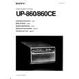 SONY UP-860 Owner's Manual cover photo