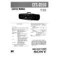 SONY CFSD550 Service Manual cover photo